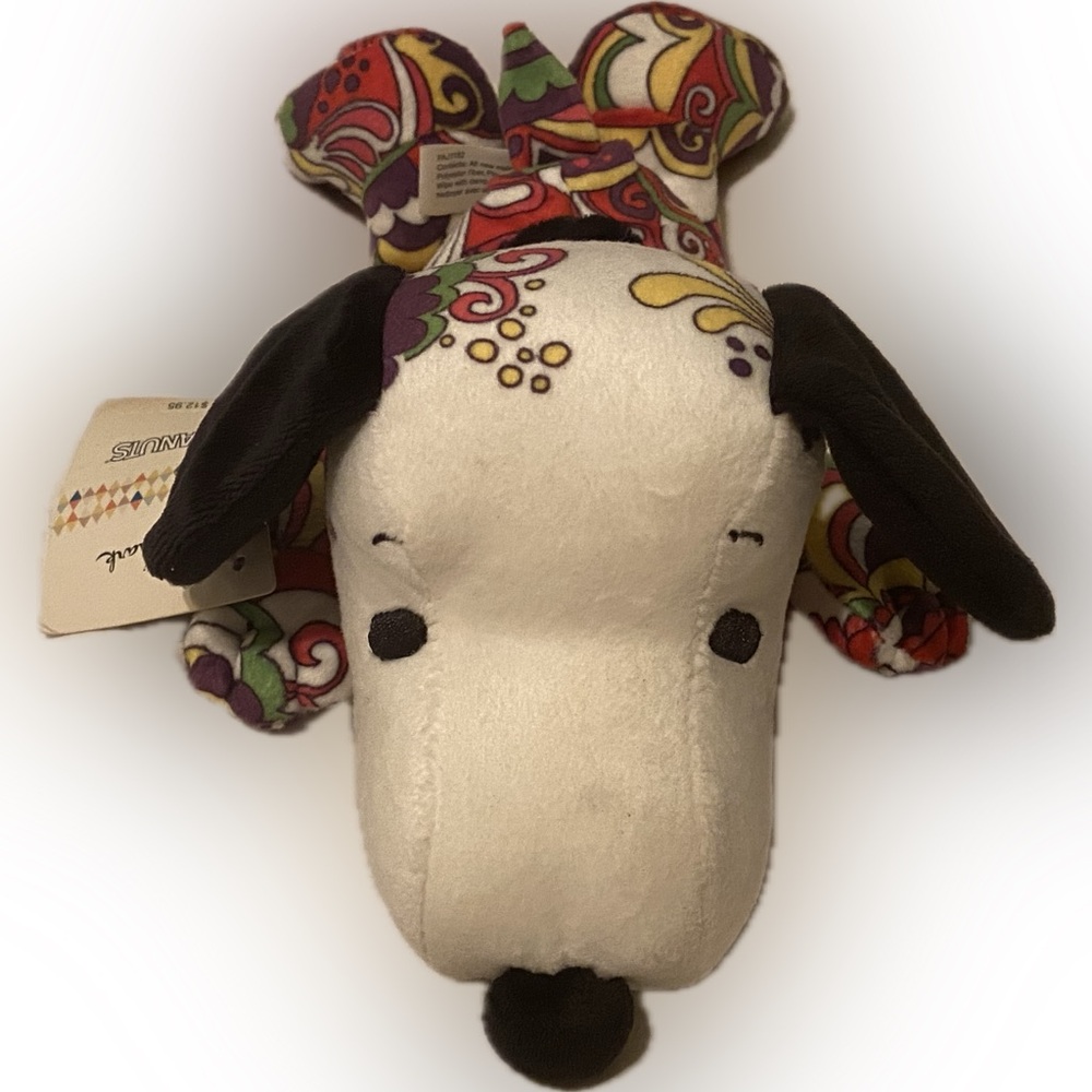 NWT HALLMARK PAISLEY PSYCHEDELIC SNOOPY BEANIE PLUSH
